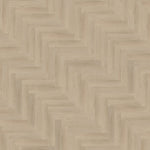 licht beige eiken visgraatvloer met subtiele houtstructuur en brede planken