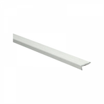 licht grijs witkleurige vloerprofiel strip met lichte houtstructuur en afgeronde rand voor afwerking van vloeren