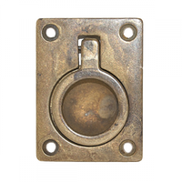 Luikring rond brons antiek 43x57 mm