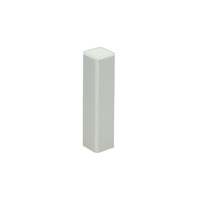 Hoek/eindstuk t.b.v. MDF plint 70x15 RAL 9010