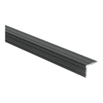 Duo-hoeklijnprofiel Zeflklevend 24,5 x 30 mm Zwart 300 cm