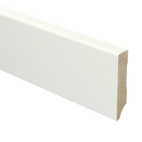 MDF Moderne plint 70x15 mm voorgelakt RAL 9016