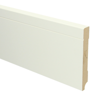 MDF Tijdloze plint 120x15 mm voorgelakt RAL 9010