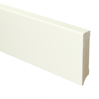 MDF Moderne plint 90x18 mm voorgelakt RAL 9010