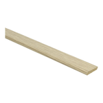 lichte beige eiken deurlijst met zichtbare houtnerf en glad afgewerkte ronde rand