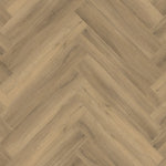 licht beige eiken vloer met visgraatpatroon en subtiele houtstructuur