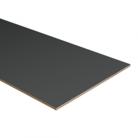 Dubbel stootbord folie 115x40 cm RAL9010/RAL7043