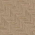 licht beige eiken visgraatvloer met subtiele houtstructuur en brede planken