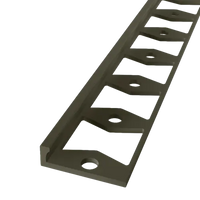 In-egaliseer eindprofiel 4,5mm PVC brons