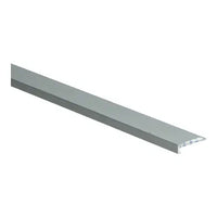 Hoeklijnprofiel Zelfklevend 4 mm t.b.v. PVC Klik Zilver Geborsteld