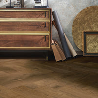 Floer Hybride Hout Visgraat Warmbruin Eiken
