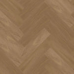licht eiken vloer in visgraatpatroon met subtiele houtstructuur en warme beige tinten