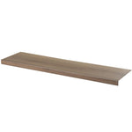 licht grijs bruin eiken houten trapneus met subtiele houtnerf en matte afwerking