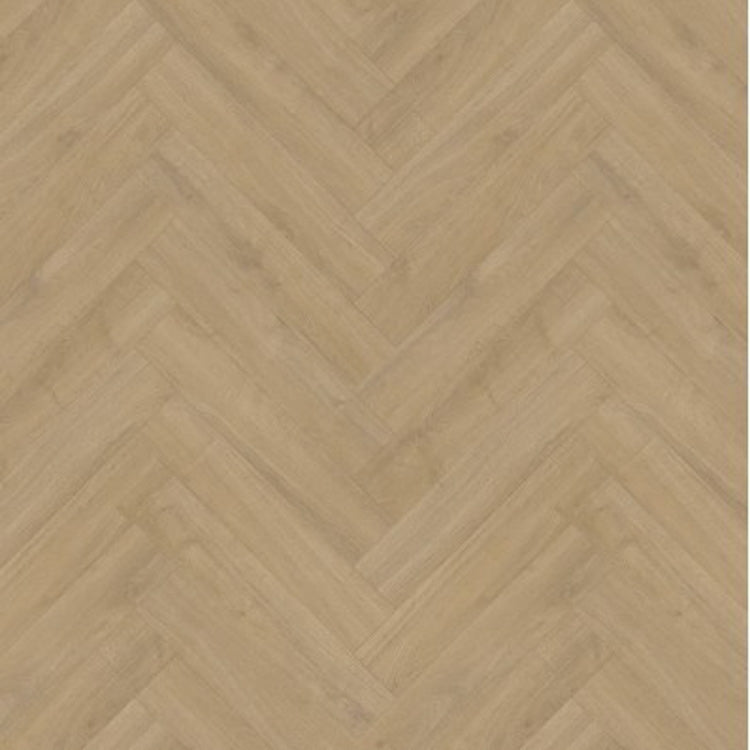 licht beige eiken vloer met visgraatpatroon en subtiele houtstructuur