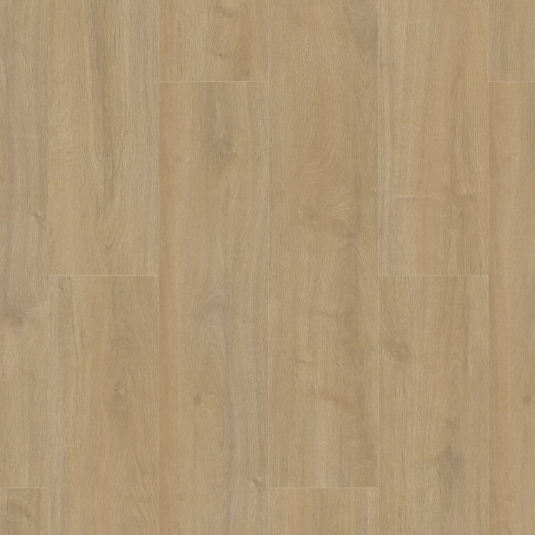 licht beige eiken vloer met rechte planken en subtiele houtnerfstructuur
