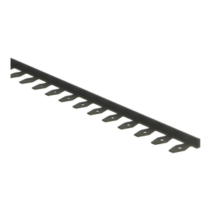 In-egaliseer eindprofiel buigbaar tot 6 mm PVC brons