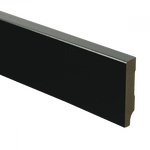 Hoge plint Zwart 60 mm Recht