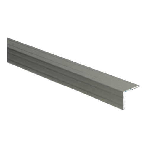 Anodiseerbaar aluminium deurlat in aluminium kleur met matte structuur, geschikt als overgangsprofiel voor vloeren.