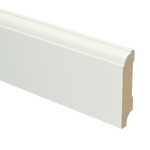 MDF Eigentijdse plint 70 x 15 mm voorgelakt RAL 9010