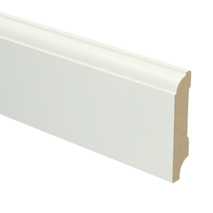 MDF Eigentijdse plint 70 x 15 mm voorgelakt RAL 9010