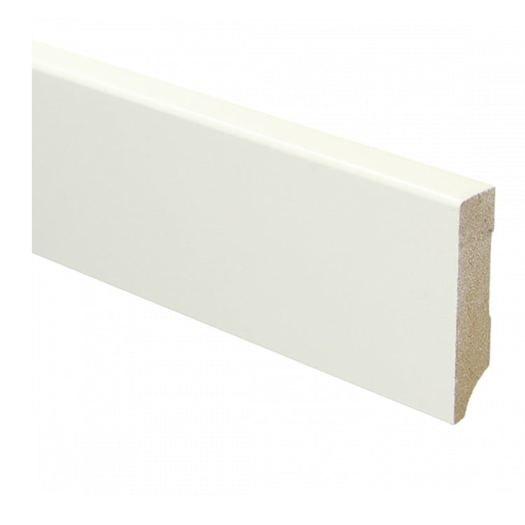 Hoge plint Wit 80 x 12 mm Blok