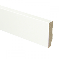 Plint recht 60x15 wit gefolied