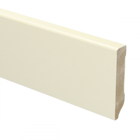 MDF Moderne plint 70x12 mm voorgelakt RAL 9001