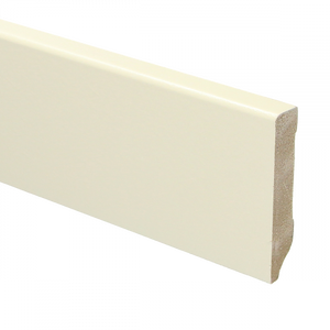 MDF Moderne plint 70 x 12 mm voorgelakt RAL 9001