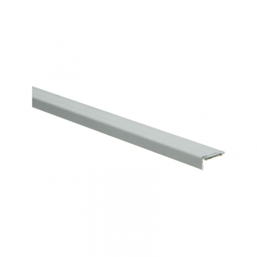 lichtgrijs metalen afwerkstrip met L-vormige rand voor vloerbedekking of laminaatoplegging