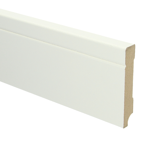 MDF Tijdloze plint 90 x 15 mm voorgelakt RAL 9010