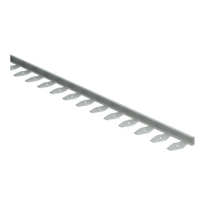 In-egaliseer eindprofiel buigbaar tot 6 mm PVC zilver