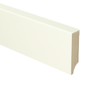 MDF Moderne plint 70 x 18 mm voorgelakt RAL 9010
