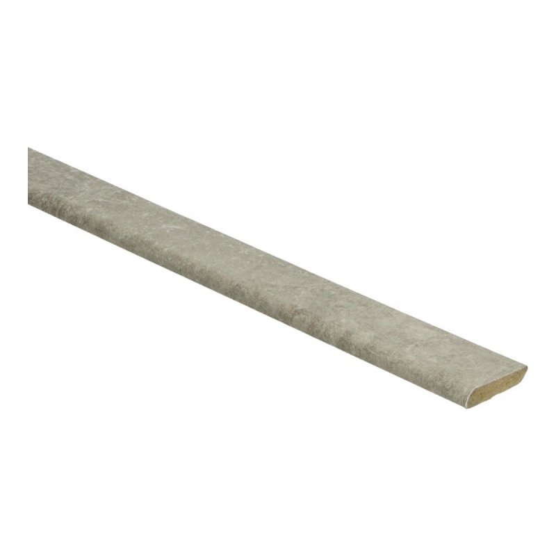 ondervloer overgangsprofiel in licht taupe kleur met subtiele marmerachtige structuur en afgeronde rand voor een vloeiende overgang tussen verschillende vloertypen