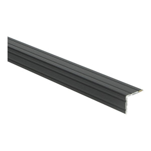 Duo-hoeklijnprofiel Zeflklevend 24,5 x 30 mm Zwart 100 cm