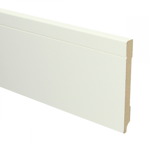 MDF Tijdloze plint 120 x 12 mm voorgelakt RAL 9010