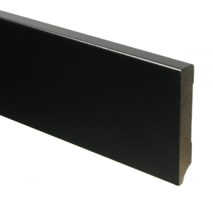 Hoge plint Zwart 100 mm Recht