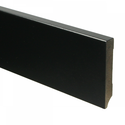 Hoge plint Zwart 100 mm Recht