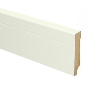 MDF Tijdloze plint 70 x 12 mm voorgelakt RAL 9010