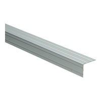 Duo-hoeklijnprofiel Zeflklevend 24,5x30 mm Zilver 100 cm