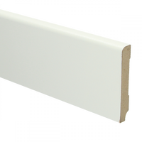 Hoge plint Wit 80x14 mm Rond