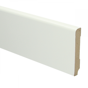 Hoge plint Wit 80 x 14 mm Rond