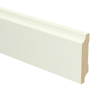 MDF Retro plint 70x15 mm voorgelakt RAL 9010