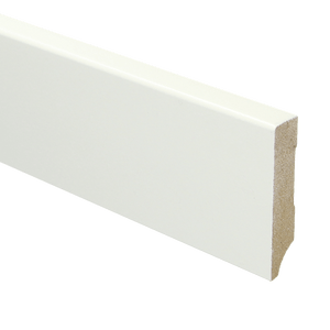 MDF Moderne plint 70 x 15 mm voorgelakt RAL 9016