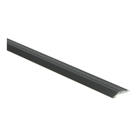 Overgangsprof. zelfkl. 5 mm alu zwart 270 cm