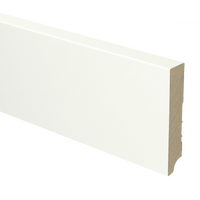 Plint recht 90x18 wit gefolied