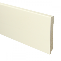MDF Moderne plint 120x15 mm voorgelakt RAL 9001