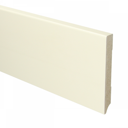 MDF Moderne plint 120 x 15 mm voorgelakt RAL 9001