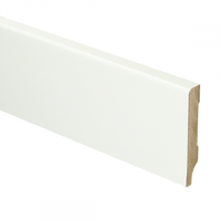 MDF Moderne plint 55x9 mm voorgelakt RAL 9016