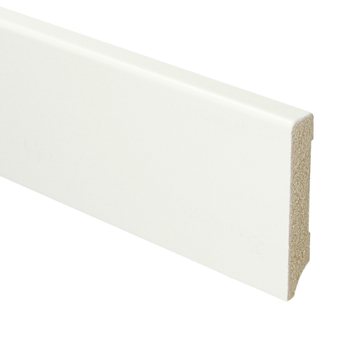 MDF Moderne plint 70 x 12 mm voorgelakt RAL 9016