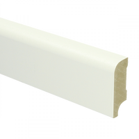 MDF Koloniale plint 58x22 mm voorgelakt RAL 9010